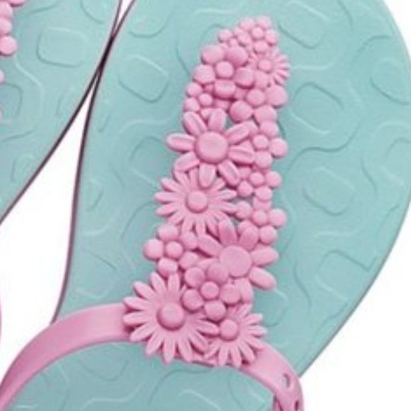 COPY - Ipanema Flowers Sandals Spring-Summer. Blue/Pink-Girls - Picture 2 of 5
